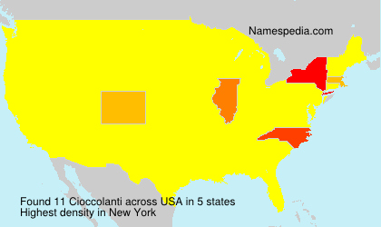Surname Cioccolanti in USA Surname Cioccolanti in USA