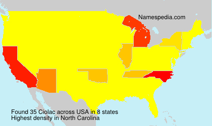 Surname Ciolac in USA Surname Ciolac in USA