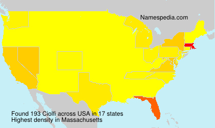 Surname Ciolfi in USA Surname Ciolfi in USA
