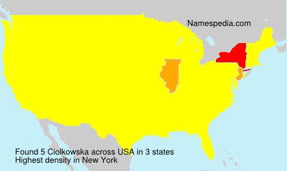 Surname Ciolkowska in USA Surname Ciolkowska in USA
