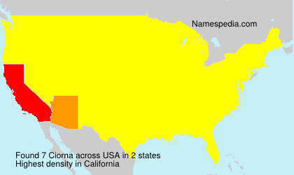 Surname Ciorna in USA Surname Ciorna in USA
