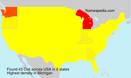 Surname Ciot in USA Surname Ciot in USA