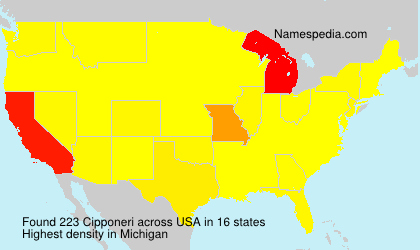 Surname Cipponeri in USA Surname Cipponeri in USA
