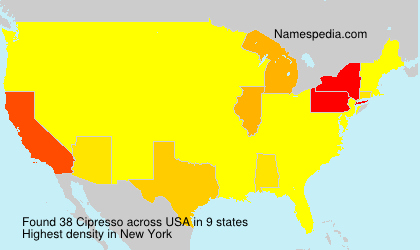 Surname Cipresso in USA Surname Cipresso in USA
