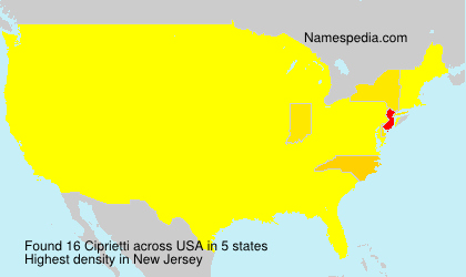 Surname Ciprietti in USA Surname Ciprietti in USA