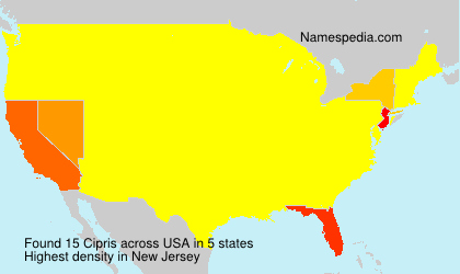 Surname Cipris in USA Surname Cipris in USA