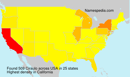 Surname Ciraulo in USA Surname Ciraulo in USA