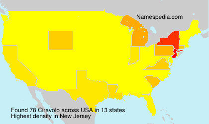Surname Ciravolo in USA Surname Ciravolo in USA