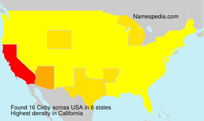 Surname Cirby in USA Surname Cirby in USA