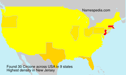 Surname Circone in USA Surname Circone in USA