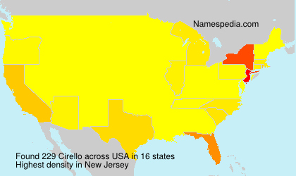 Surname Cirello in USA Surname Cirello in USA