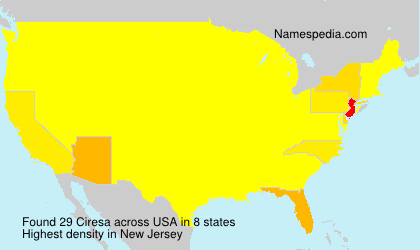 Surname Ciresa in USA Surname Ciresa in USA