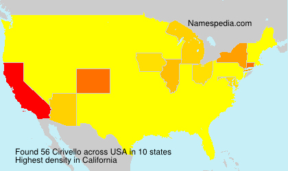 Surname Cirivello in USA Surname Cirivello in USA