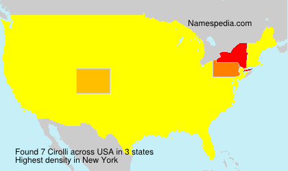 Surname Cirolli in USA Surname Cirolli in USA