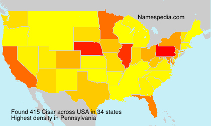 Surname Cisar in USA Surname Cisar in USA