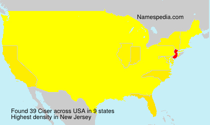Surname Ciser in USA Surname Ciser in USA