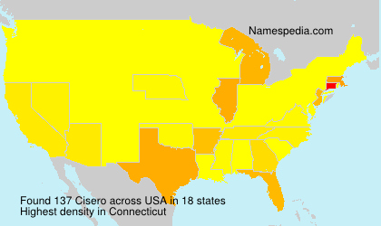 Surname Cisero in USA Surname Cisero in USA