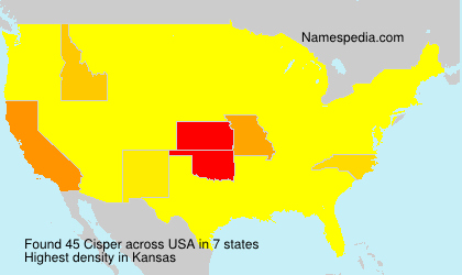 Surname Cisper in USA Surname Cisper in USA