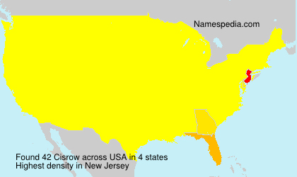 Surname Cisrow in USA Surname Cisrow in USA