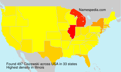Surname Ciszewski in USA Surname Ciszewski in USA