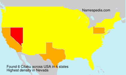 Surname Citaku in USA Surname Citaku in USA
