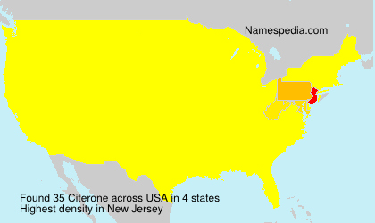 Surname Citerone in USA Surname Citerone in USA