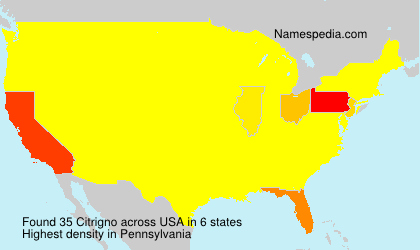 Surname Citrigno in USA Surname Citrigno in USA