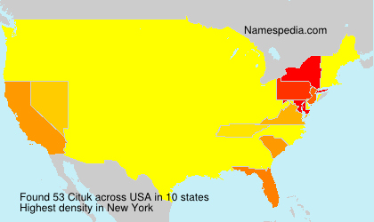 Surname Cituk in USA Surname Cituk in USA