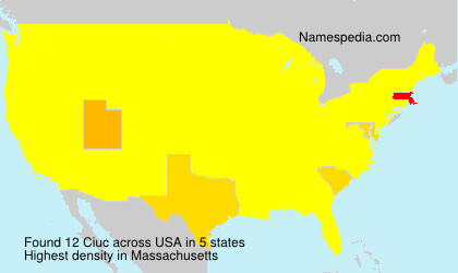 Surname Ciuc in USA Surname Ciuc in USA