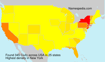 Surname Ciufo in USA Surname Ciufo in USA