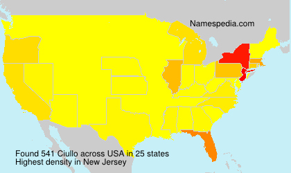 Surname Ciullo in USA Surname Ciullo in USA