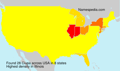 Surname Ciupa in USA Surname Ciupa in USA