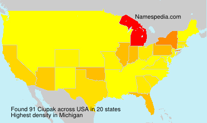 Surname Ciupak in USA Surname Ciupak in USA