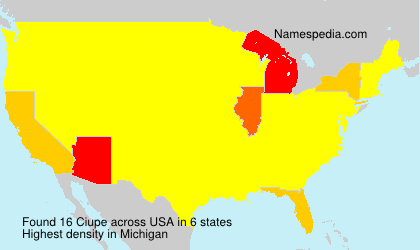 Surname Ciupe in USA Surname Ciupe in USA