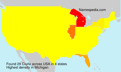 Surname Ciurla in USA Surname Ciurla in USA