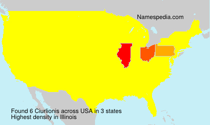 Surname Ciurlionis in USA