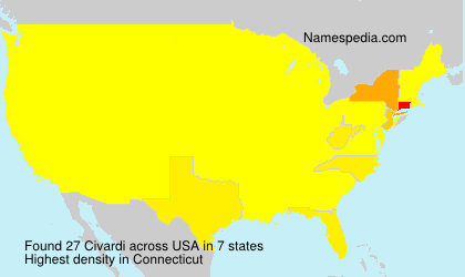 Surname Civardi in USA Surname Civardi in USA
