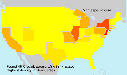 Surname Civelek in USA Surname Civelek in USA
