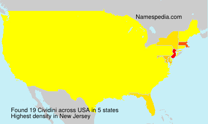Surname Cividini in USA Surname Cividini in USA