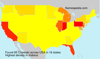 Surname Cizewski in USA Surname Cizewski in USA