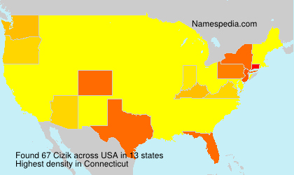 Surname Cizik in USA Surname Cizik in USA