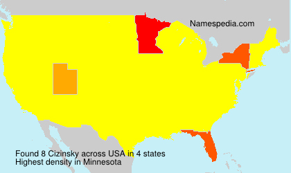 Surname Cizinsky in USA Surname Cizinsky in USA