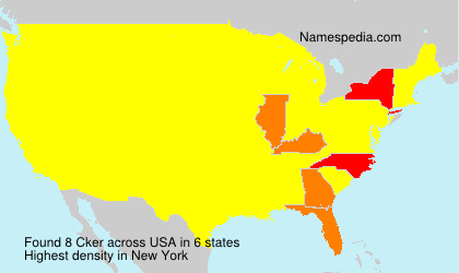 Surname Cker in USA