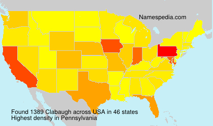 Surname Clabaugh in USA Surname Clabaugh in USA