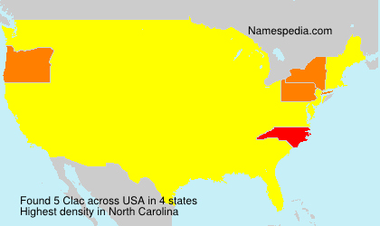 Surname Clac in USA Surname Clac in USA