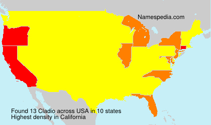 Surname Cladio in USA