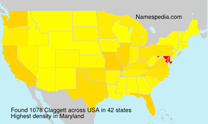 Surname Claggett in USA Surname Claggett in USA