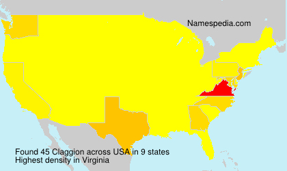Surname Claggion in USA Surname Claggion in USA