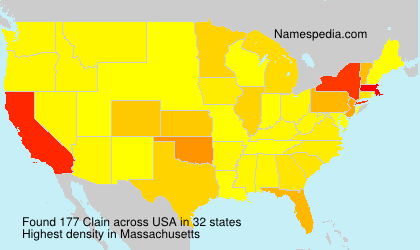 Surname Clain in USA Surname Clain in USA