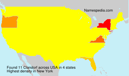Surname Clandorf in USA Surname Clandorf in USA
